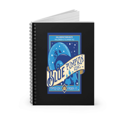 Blue Pumpkin King Spiral Notebook