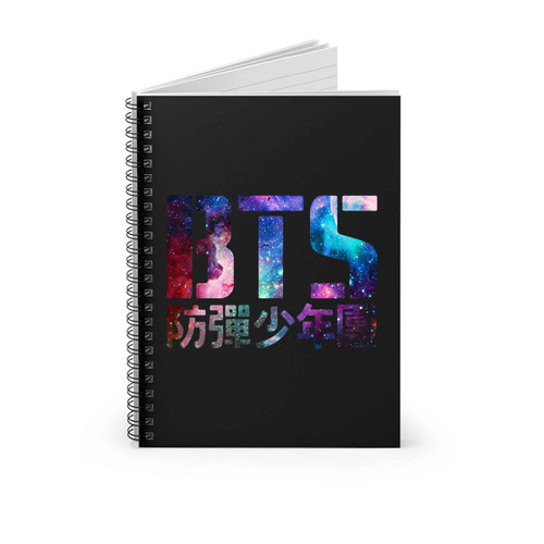 Bts Bangtan Boys Korean K Pop Logo Galaxy Spiral Notebook