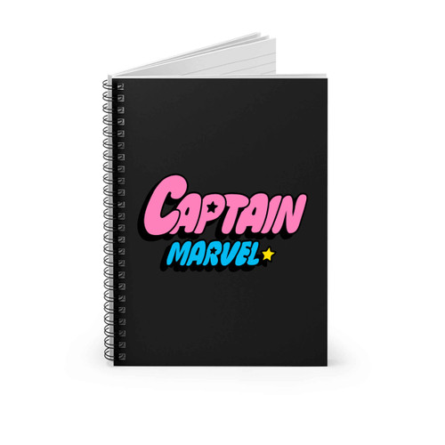 Captain Powerpuff Marvel Logo Spiral Notebook