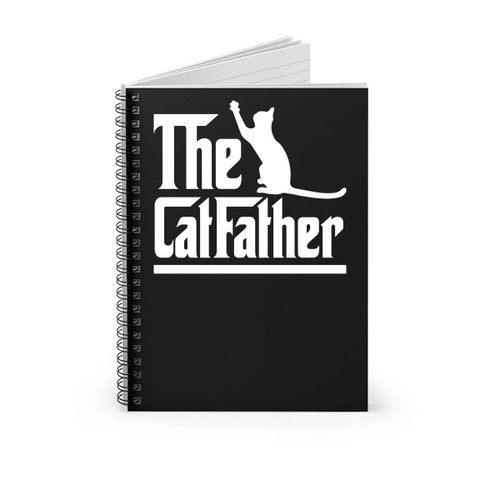 Catfather Funny Cat Dad Pet Lover For Fathers Day Spiral Notebook