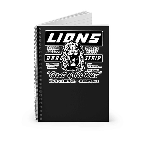 Cliff Booth Lions Drag Strip Inspired By Once Upon A Time In Hollywood Spiral Notebook