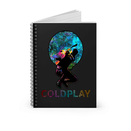 Coldplay Typography Spiral Notebook
