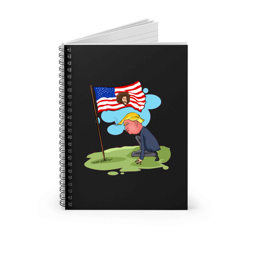 Colin Kaepernick Trump Kaepernick Us Flag Spiral Notebook