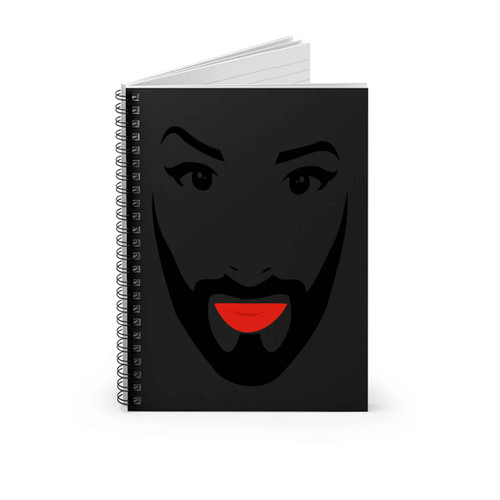 Conchita Wurst Vector Art Spiral Notebook