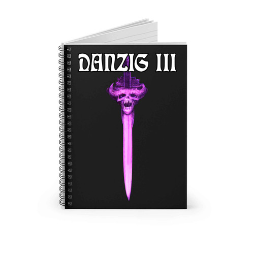 Danzig Iii Sword Logo Spiral Notebook