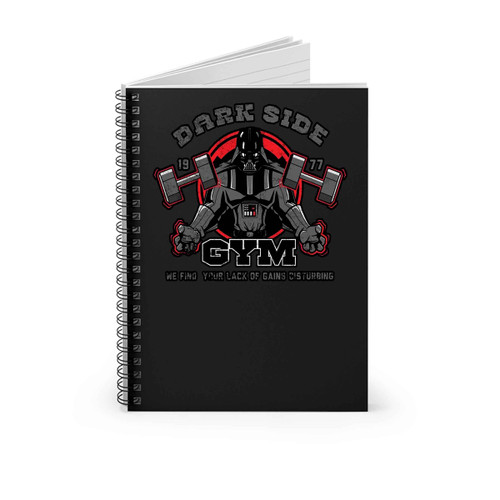 Dark Side Gym Darth Vader Spiral Notebook