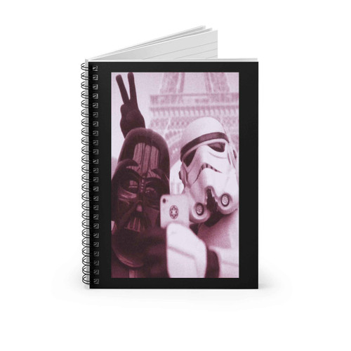 Darth Vader And Stormrooper Selfie Spiral Notebook