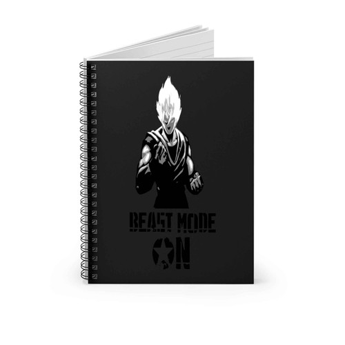 Dbz Beast Mode On Dbz Beast Mode On Spiral Notebook