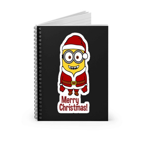 Despicable Me Minion Marry Christmas 2 Hnd Spiral Notebook