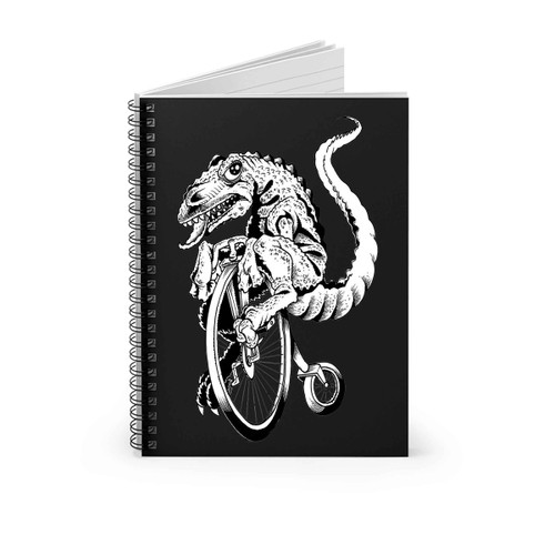 Dino On Bike Spiral Notebook
