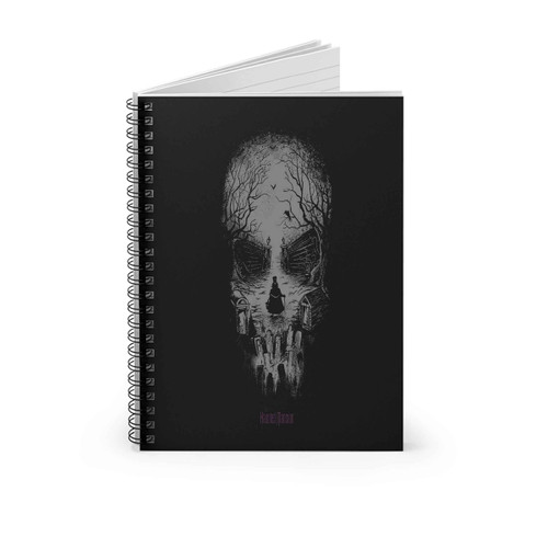 Disneyland Haunted Mansion Skull Poster 2 Spiral Notebook