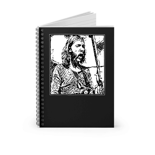 Duane Allman Skydog Les Paul Guitar Rock Blues Spiral Notebook