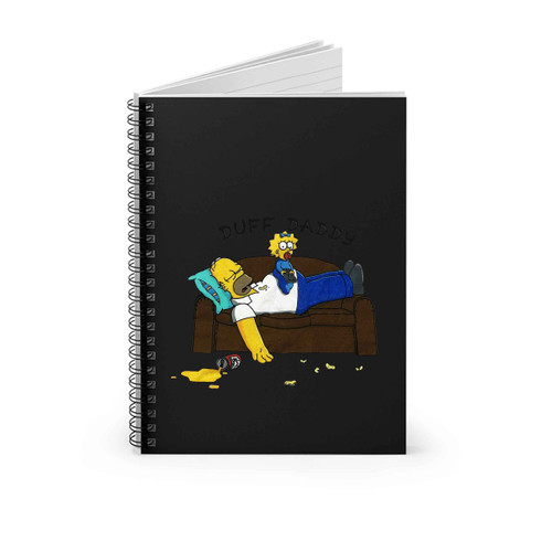 Duff Daddy The Simpsons Spiral Notebook