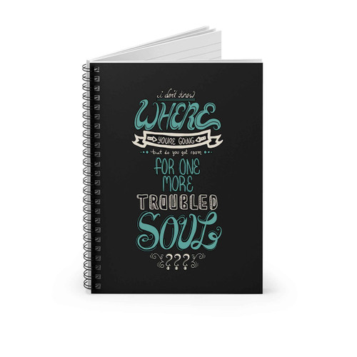 Fall Out Boy I Dont Know Where You Going Spiral Notebook