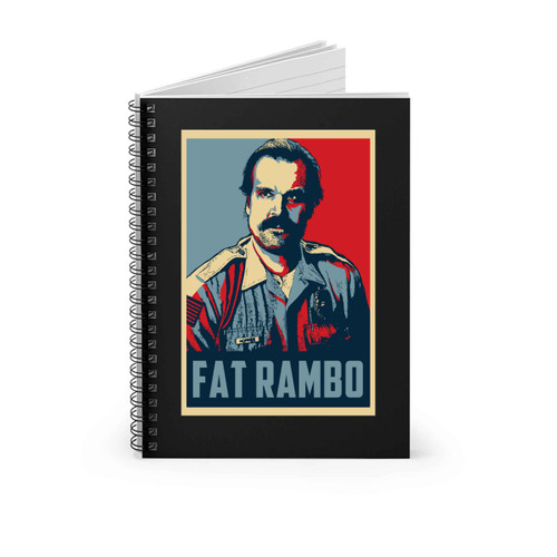 Fat Rambo Stranger Things Season Three Spiral Notebook