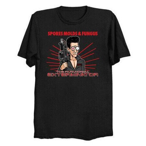 Paranormal Ghostbusters Egon Terminator Parody Man's T-Shirt Tee