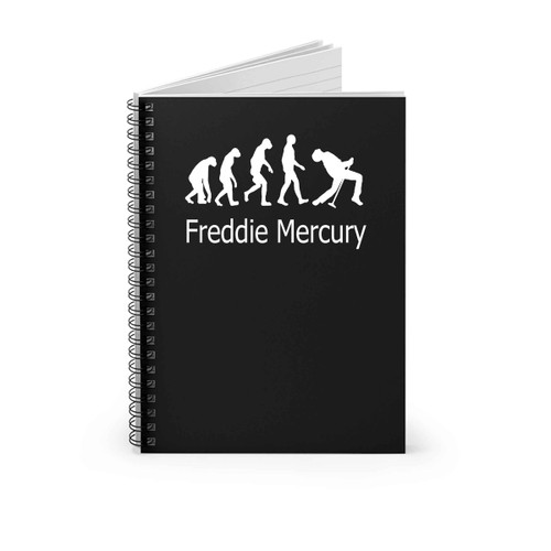 Freddie Mercury Evolution Spiral Notebook