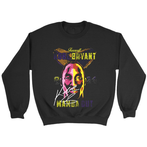Farewell Kobe Bryant 8 24 Mamba Out Autograph Gunge Sweatshirt