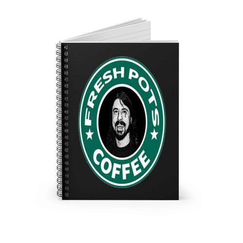 Fresh Pots Dave Ghrol Coffee Starbucks Parody Spiral Notebook