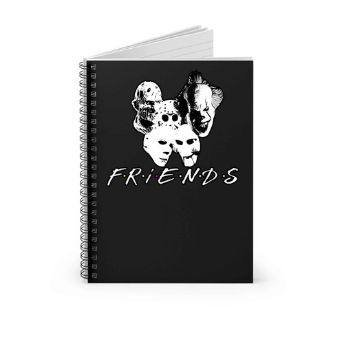Friends Horror Movie Creepy Halloween Spiral Notebook