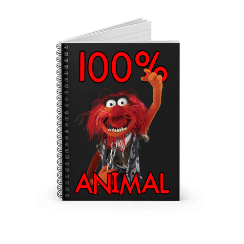 Funny Muppets 100 Percens Animal Spiral Notebook
