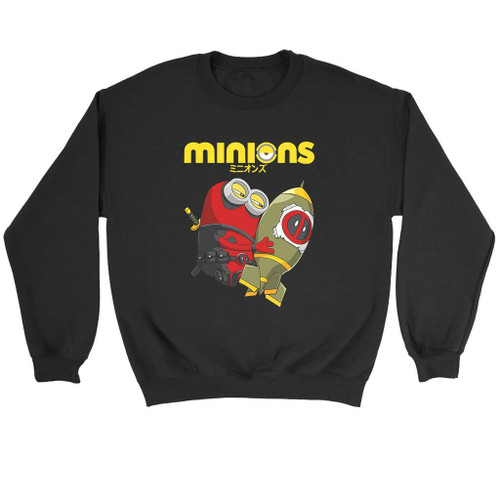 Minions Deadpool Sweatshirt Minions Deadpool Sweatshirt