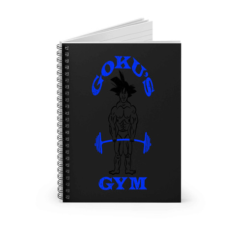 Gokus Gym For White Back Spiral Notebook