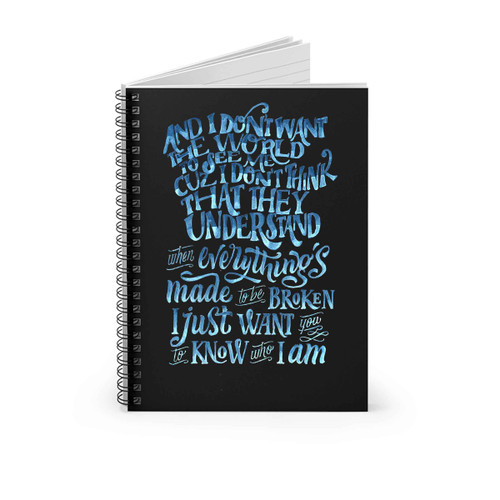 Goo Goo Dolls Quote1 Spiral Notebook