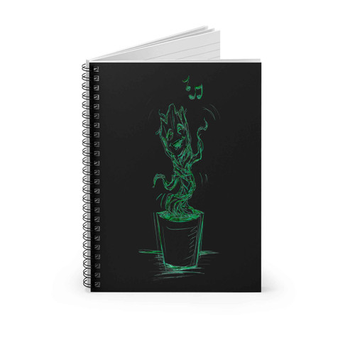 Groot Singing 2 Spiral Notebook