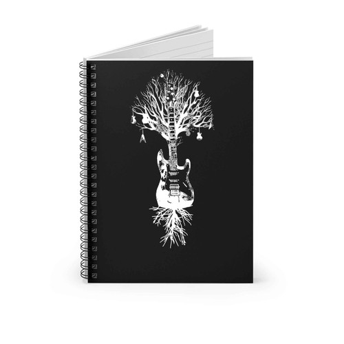 Guitar Grow With Roots Spiral Notebook