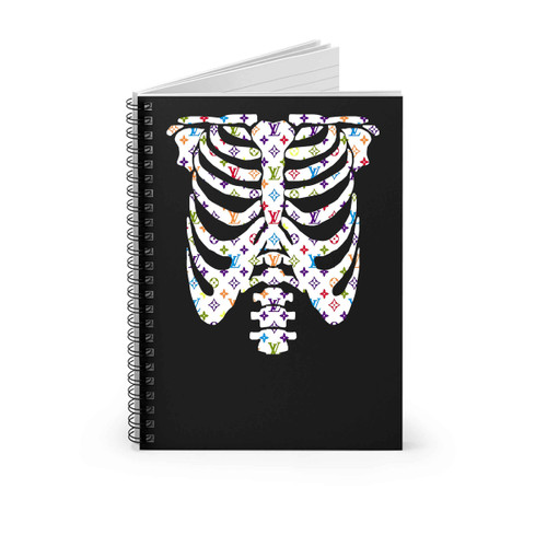 Halloween Skull Tattoo Spiral Notebook