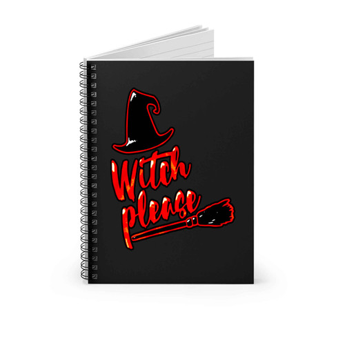 Halloween Spooky Witch Please Spiral Notebook
