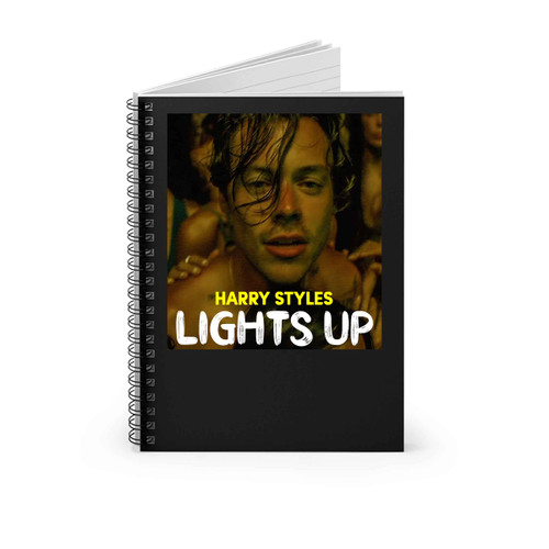 Harry Styles Lights Up Spiral Notebook