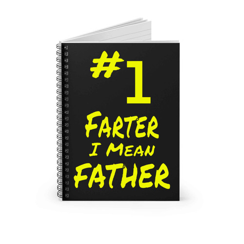 Hastag Number 1 Farter I Mean Father Spiral Notebook
