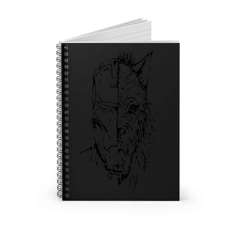 House Stark Iron Wolf Tee Without Title Spiral Notebook