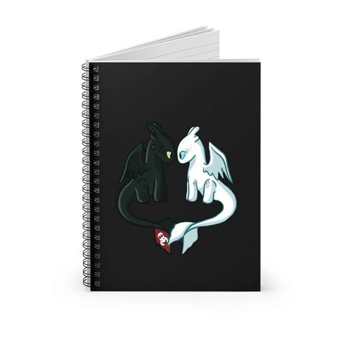 Httyd Toothless And Light Fury Spiral Notebook