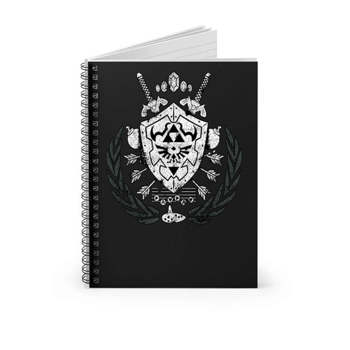 Hylian Crest Zelda Loggo Spiral Notebook