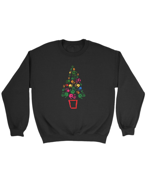 Christmas Tree Hands Sweatshirt