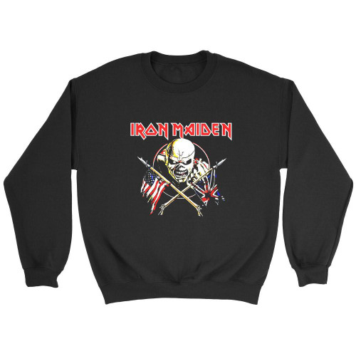 Iron Maiden Tour Crossed Flags Sweatshirt