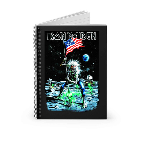 Iron Maiden Moonwalker Final Frontier Tour Spiral Notebook