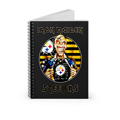 Iron Maiden Steelers Inside Spiral Notebook