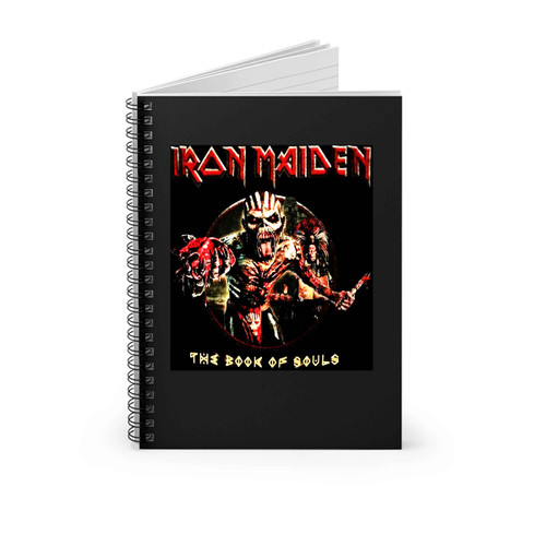 Iron Maiden The Book Of Souls Cover Spiral Notebook