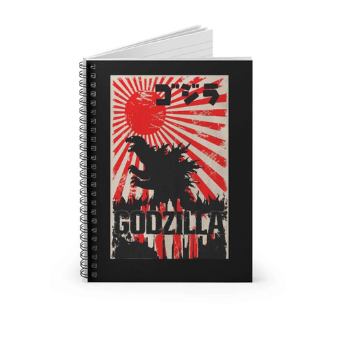 Japanese Godzilla Tokyo Spiral Notebook