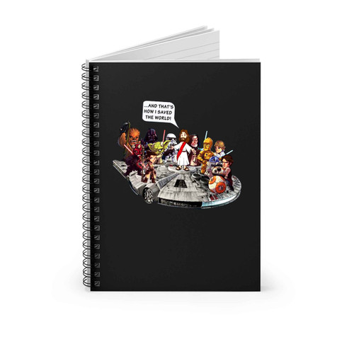 Jesus And Star Wars Spiral Notebook