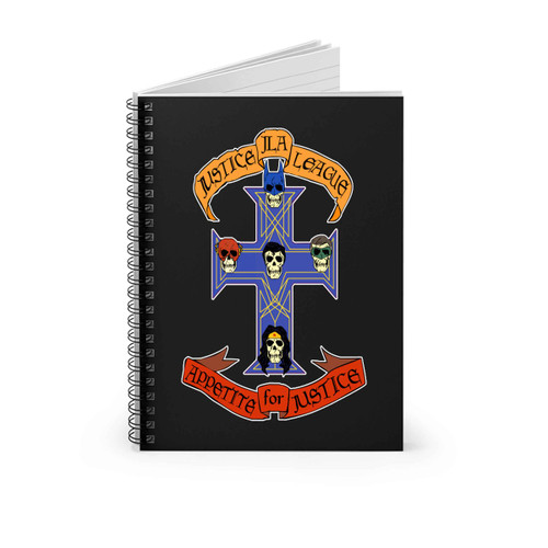 Jla Justice League Appetite For Justice Spiral Notebook