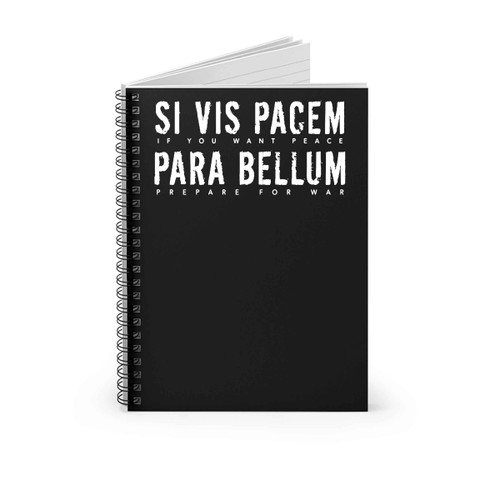 John Wick Parabellum Latin Quote Spiral Notebook