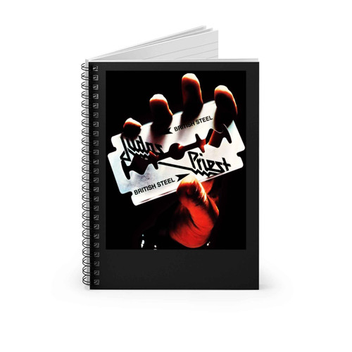 Judas Priest British Steel Album Cover Spiral Notebook