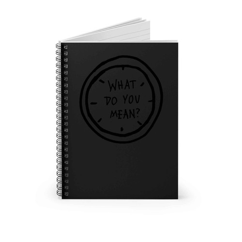 Justin Beiber What Do You Mean Am1 Spiral Notebook