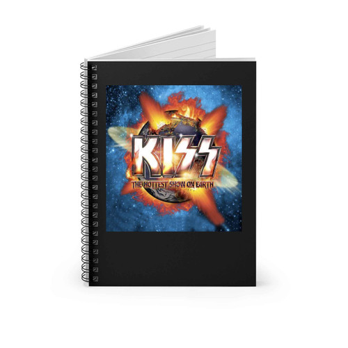 Kiss Tour Concert The Hottest Show On Earth Spiral Notebook