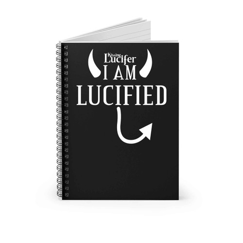 Kissing Lucifer I Am Lucified Spiral Notebook